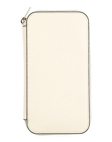 VALEXTRA Wallet Cream Leather
