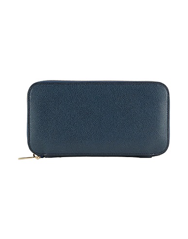 VALEXTRA Wallet Midnight blue Leather