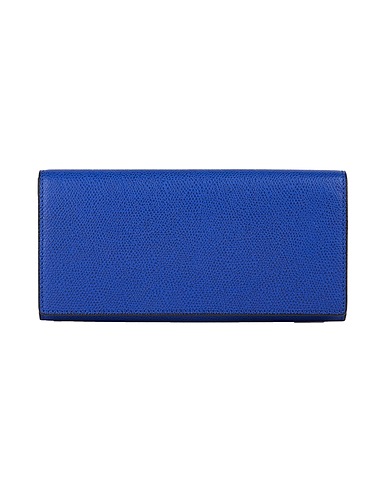 VALEXTRA Wallet Navy blue Leather
