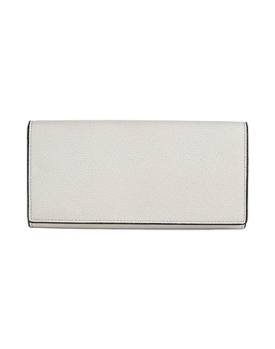 VALEXTRA Wallet Light grey Leather