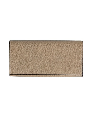 VALEXTRA Wallet Taupe Leather
