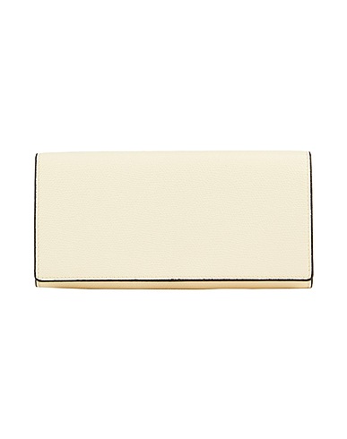 VALEXTRA Wallet Cream Leather