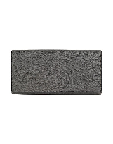 VALEXTRA Wallet Lead Leather