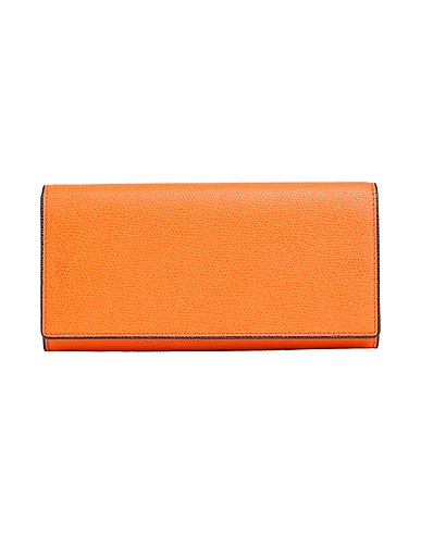 VALEXTRA Brieftasche Orange Leder