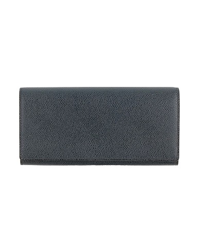 VALEXTRA Wallet Midnight blue Leather