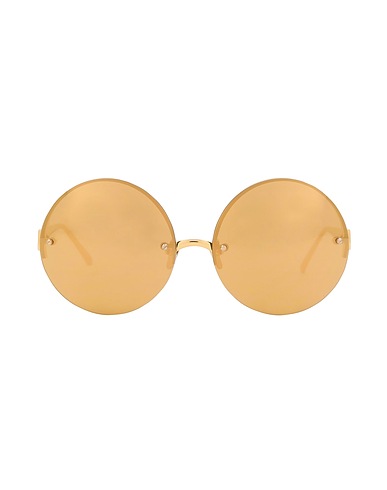 LINDA FARROW Sunglasses Gold Metal
