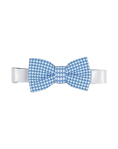 PAOLO PECORA Ties and bow ties Azure 100% Cotton