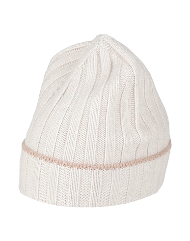 BRUNELLO CUCINELLI Hat Cream 100% Cashmere