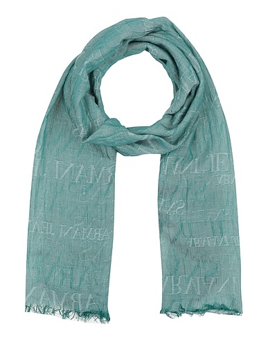 ARMANI JEANS Scarves and foulards Green 50% Modacrylic, 50% Cotton