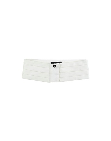 TWINSET Belts White 65% Polyester, 35% Cotton