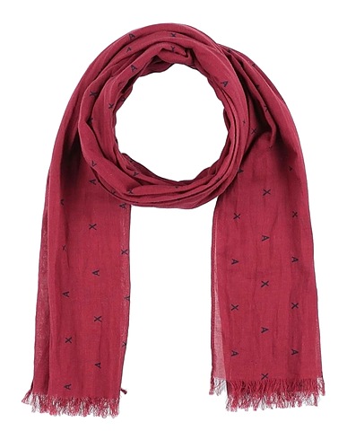ARMANI EXCHANGE Scarves and foulards Burgundy 100% Cotton