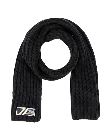 CAVALLI CLASS Sciarpe e foulard Nero 100% Lana