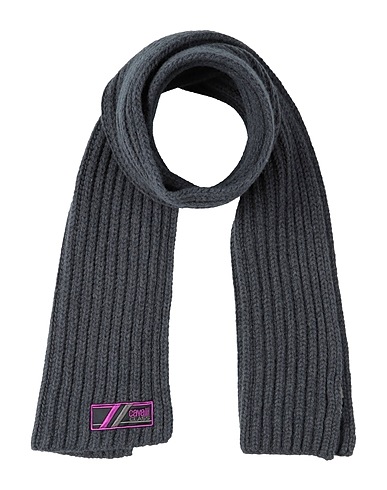 CAVALLI CLASS Sciarpe e foulard Piombo 100% Lana