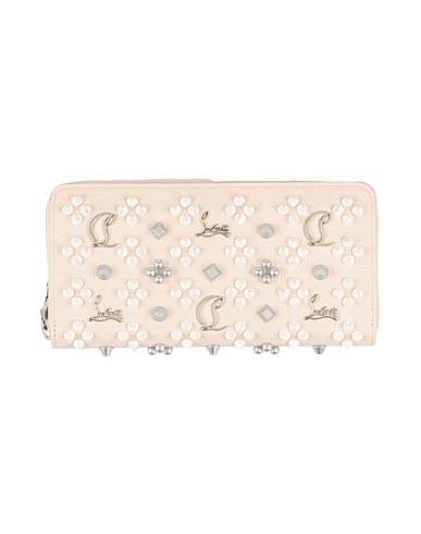 CHRISTIAN LOUBOUTIN Wallet Cream Calfskin