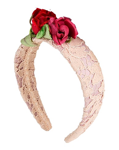 DOLCE&GABBANA Hair accessory Light pink 80% Cotton, 10% Viscose, 10% Nylon
