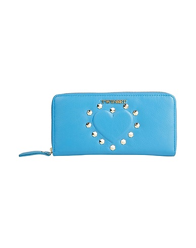 TWINSET Wallet Azure Calfskin
