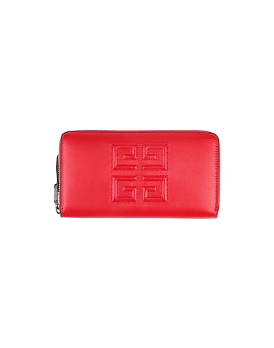 GIVENCHY 財布 レッド 羊革（ラムスキン） 100%