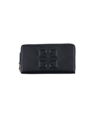 Givenchy Logo Zip Around Wallet In Black