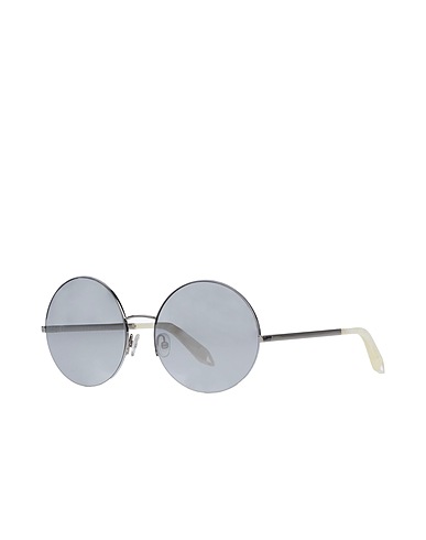 VICTORIA BECKHAM Sunglasses Silver Metal, Plastic