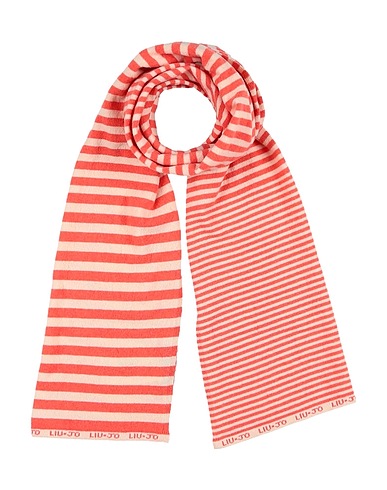 LIU •JO Scarves and foulards ACCESSORIES Salmon pink 80% Wool, 20% Polyamide