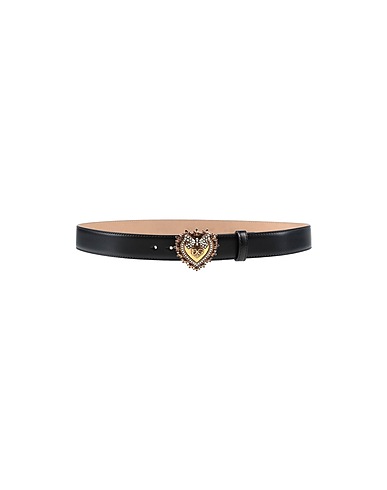 DOLCE&GABBANA Regular belt Black 100% Calfskin