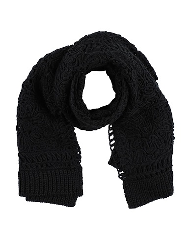 ALPHA STUDIO Scarves and foulards Black 80% Acrylic, 20% Wool