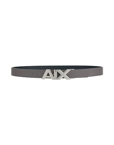 ARMANI EXCHANGE Leather belt Charcoal 100% Leather