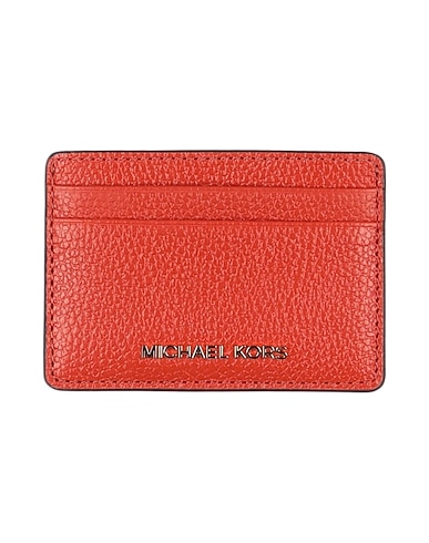 MICHAEL MICHAEL KORS Small Leather Goods CARD HOLDER
 Rust 100% Cow leather