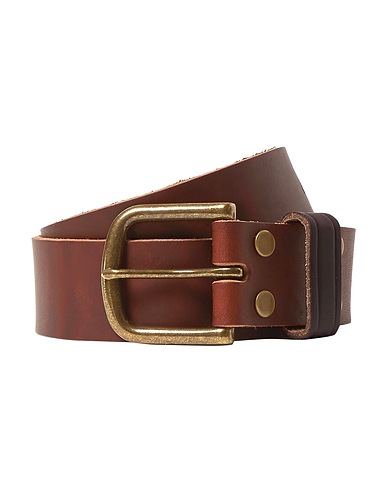 JEAN SHOP Leather belt Brown Soft Leather
