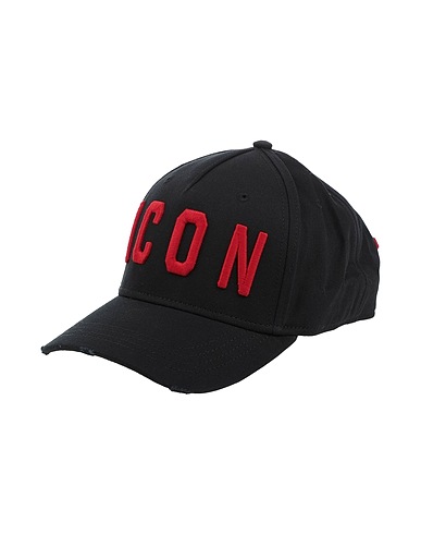 DSQUARED2 Hat ICON Black 100% Cotton