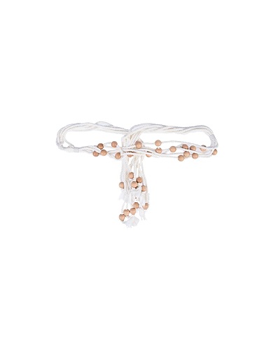 PHILOSOPHY di LORENZO SERAFINI Regular belt White Textile fibers