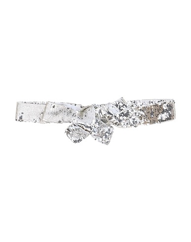 THE ATTICO High-waist belt Silver 100% Viscose, PVC - Polyvinyl chloride