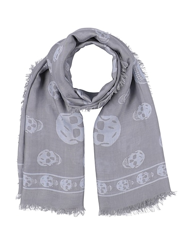 Alexander Mcqueen Scarves In Grey