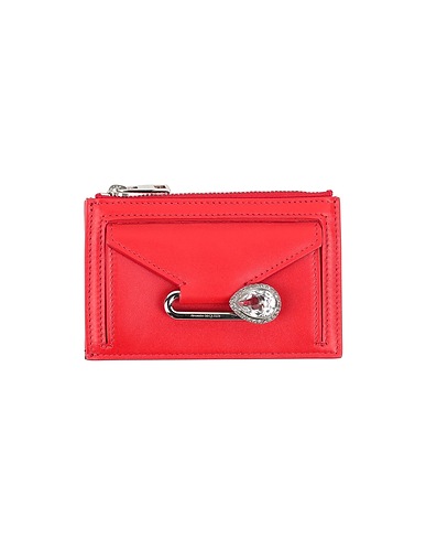 MCQUEEN Portafoglio Rosso Pelle di vitello