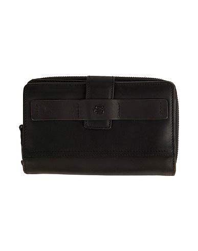PIQUADRO Wallet Black Soft Leather