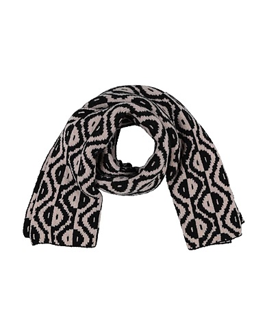 DRIES VAN NOTEN Scarves and foulards Black 57% Merino Wool, 28% Cashmere, 10% Textile fibers, 5% Polyester