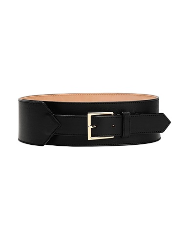 8 by YOOX High-waist belt Black 100% Cow leather