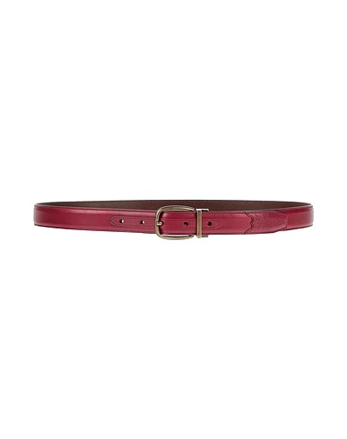 DOLCE&GABBANA Leather belt Garnet Soft Leather