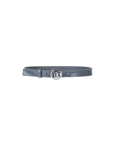 ARMANI EXCHANGE Regular belt Grey 80% Polyester, 20% Viscose, PVC - Polyvinyl chloride, Polyurethane