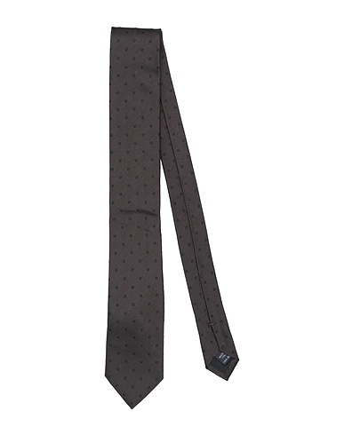DOLCE&GABBANA Ties and bow ties Dark brown Silk