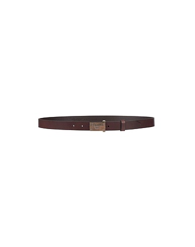 DOLCE&GABBANA Leather belt Dark brown Soft Leather