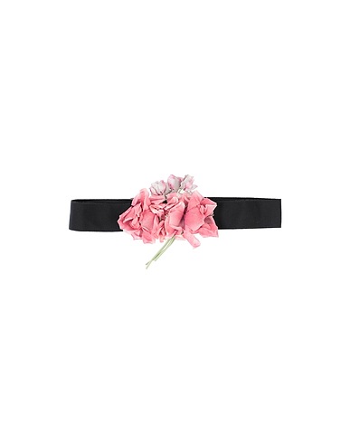 DOLCE&GABBANA Cintura Nero 60% Viscosa, 40% Cotone, Seta