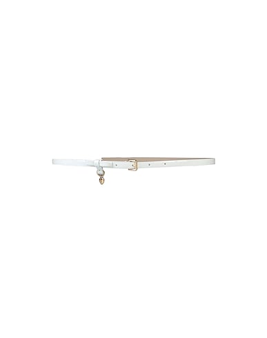 DOLCE&GABBANA Belt White Soft Leather