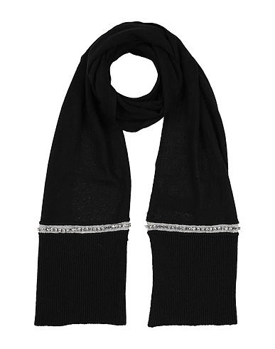 PATRIZIA PEPE Scarves and foulards Black 33% Viscose, 33% Wool, 24% Polyamide, 10% Cashmere