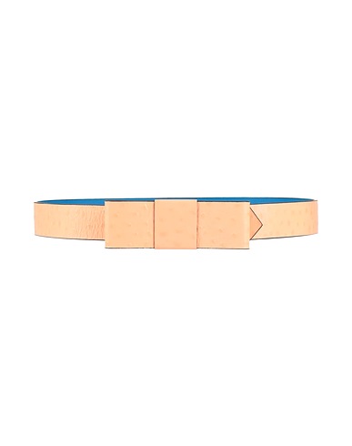 MARNI Regular belt Salmon pink 97% Bovine leather, 3% Brass