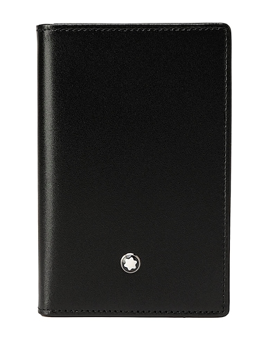 MONTBLANC Small Leather Goods Meisterstück Business Card Holder
 Black Cow leather