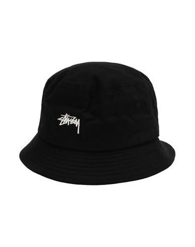 Stussy Black Stock Bucket Hat In Black