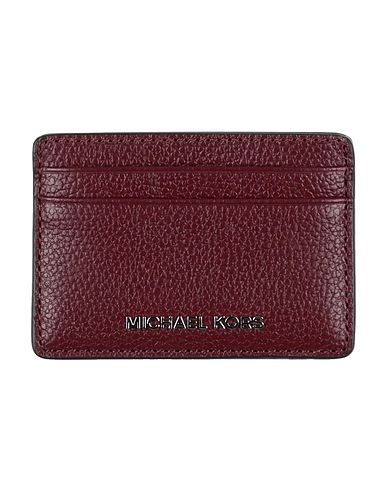 MICHAEL MICHAEL KORS Small Leather Goods CARD HOLDER
 Plum 100% Cow leather