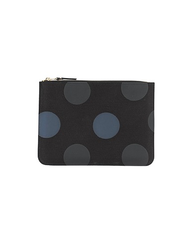 COMME des GARÇONS ポーチ ブラック コットン 100% / ポリウレタン
