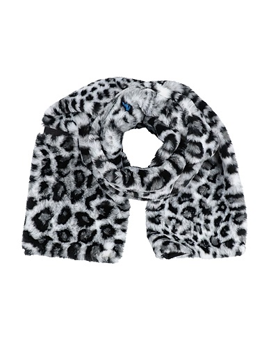 ALBERTA FERRETTI Scarves and foulards Light grey 94% Cotton, 5% Polyester, 1% Other Fibres